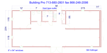 24 x 56 foot modular office building
