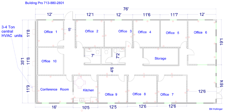 Office Building Floor Plans With Dimensions | Two Birds Home