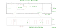 12 x 50 8x30 modular building floor plan