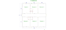prefabricated classroom building floor plan
